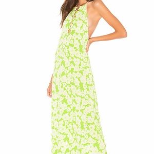 acacia kohala dress in neon magnolia